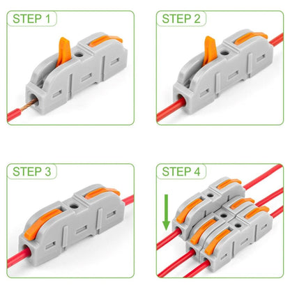 Quick connector snabbkoppling klamma vågrät kabelskarv - Landgren Dynamics